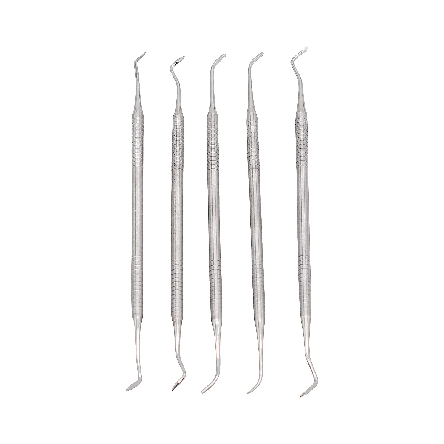 

5Pcs/Set Dental Stainless Steel Orthodontic Probe Set - Oral Hygiene Cleaning Tools for Dentist Labs
