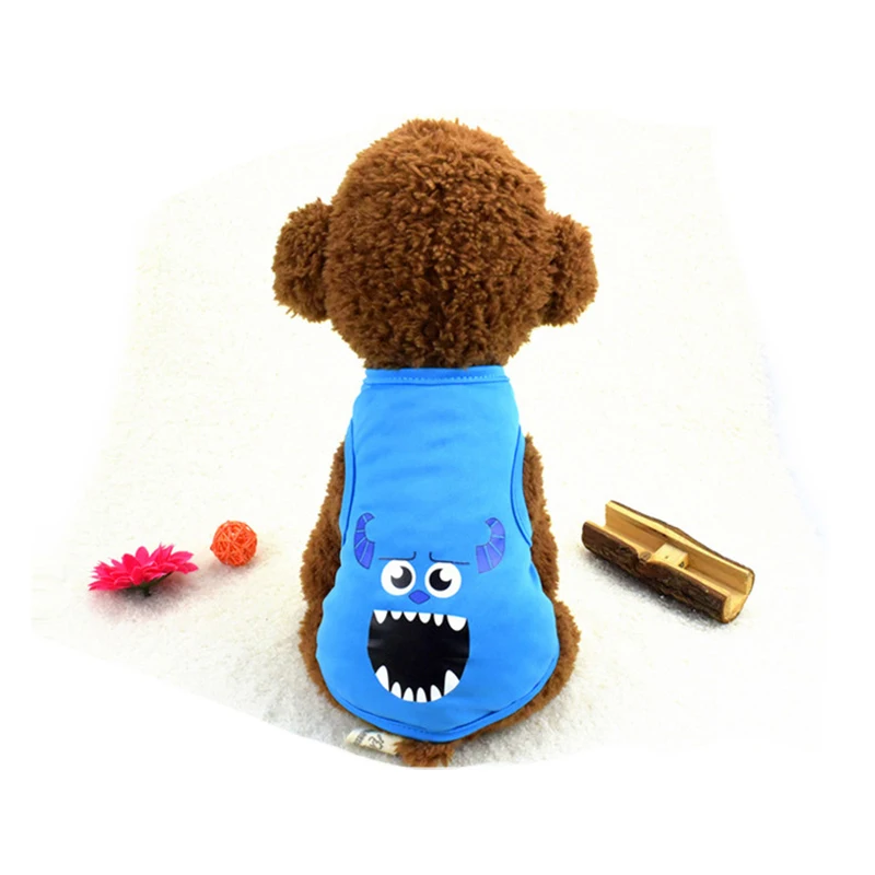 Disney Mike ferguson Kawaii Pet Clothes Monsters University Dog Cat Rabbit Cute Figure Costume Summer Puppy Vest sottile traspirante