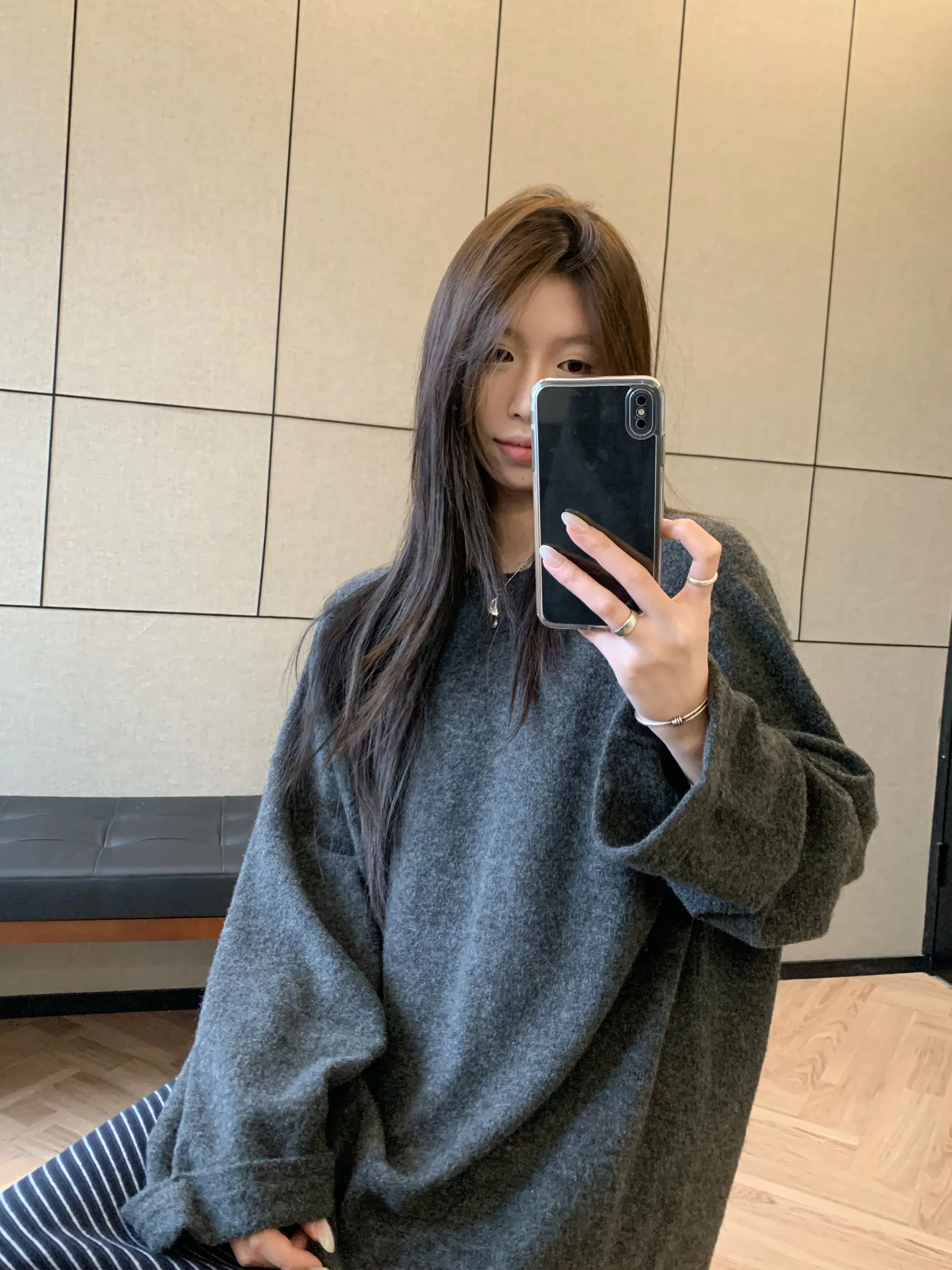 

Женский вязаный свитер HVIVI с круглым вырезом, плотный, теплый, мягкий, свободного кроя, осенне-зимний, базовый трикотаж, удобный для повседневной носки, в стиле кэжуал