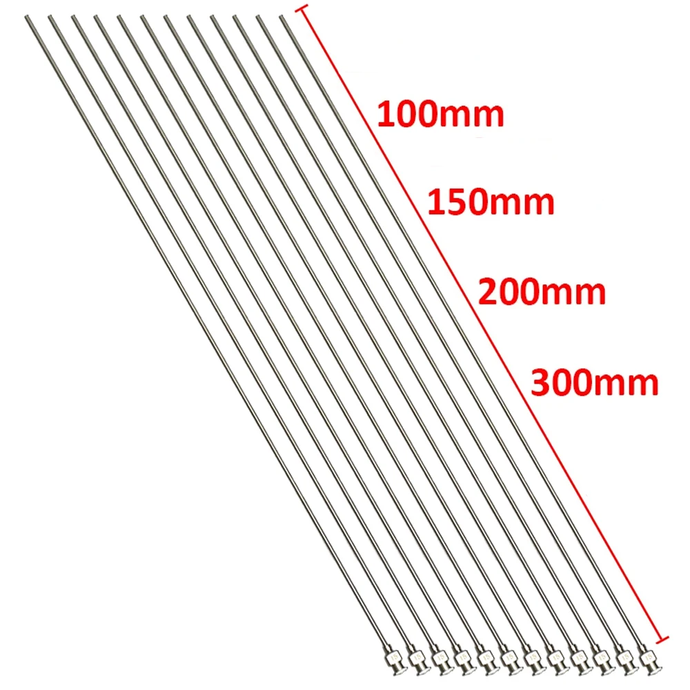 

100-300mm Long Dispensing Needles 304 Stainless Steel Blunt Tip All Metal for Glue Adhesive Deep Tank Drum Barrel Industrial
