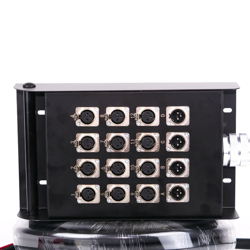 Low Noise 2-48 Channels 99.99% OFC PVC Jacket Foil Shielded XLR Male Female 1080P Computer Audio Snake Multicore Cable