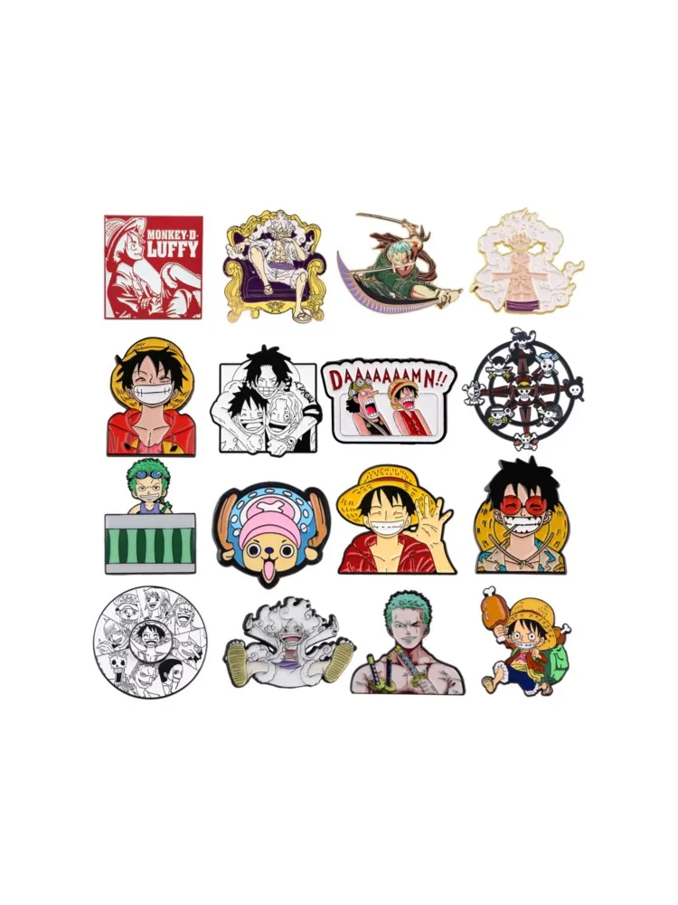 Épingles à bijoux Pirate Anime pour sacs à dos, épingles et broches en émail pour femmes et hommes, sacs, Badge ami enfants, cadeaux
