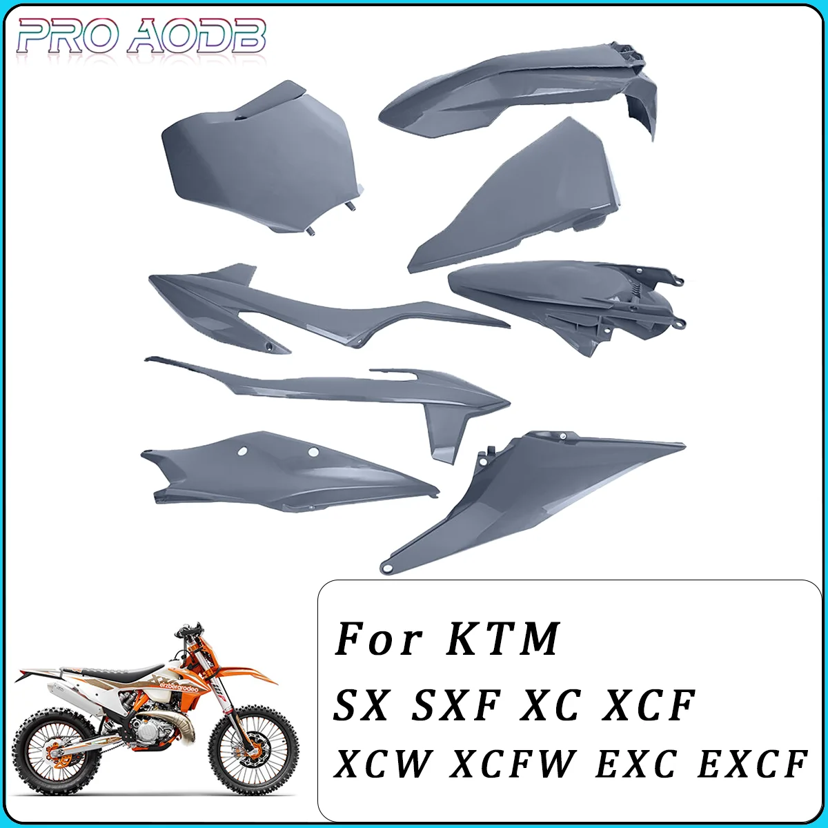 

For KTM EXC EXC-F SX SX-F XC XC-F XCW XCF-W 125 150 250 300 350 450 500 Dirt Pit Bike Motorcycle Plastic Full Fairing Body Cover