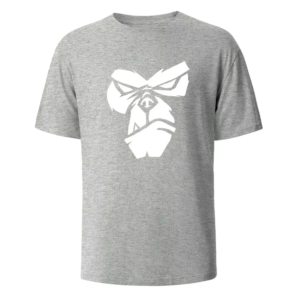 

Gorilla Face Fun 3D Printed T-shirt Summer Men's and Women's Round Neck Oversized Casual Short Sleeve Street Trend Basic Tops