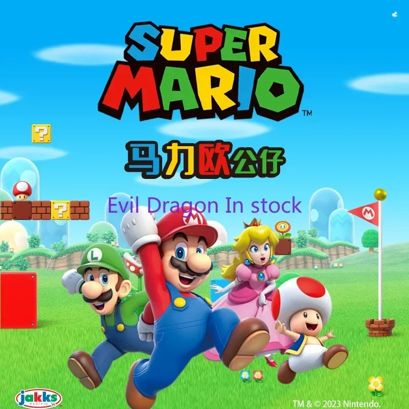 جاكس الأصلي سوبر ماريو فلاش لعبة أنيمي نموذج لجسم دمية ماريو 36 سنتيمتر يمكن أن يجعل صوتًا في المخزون