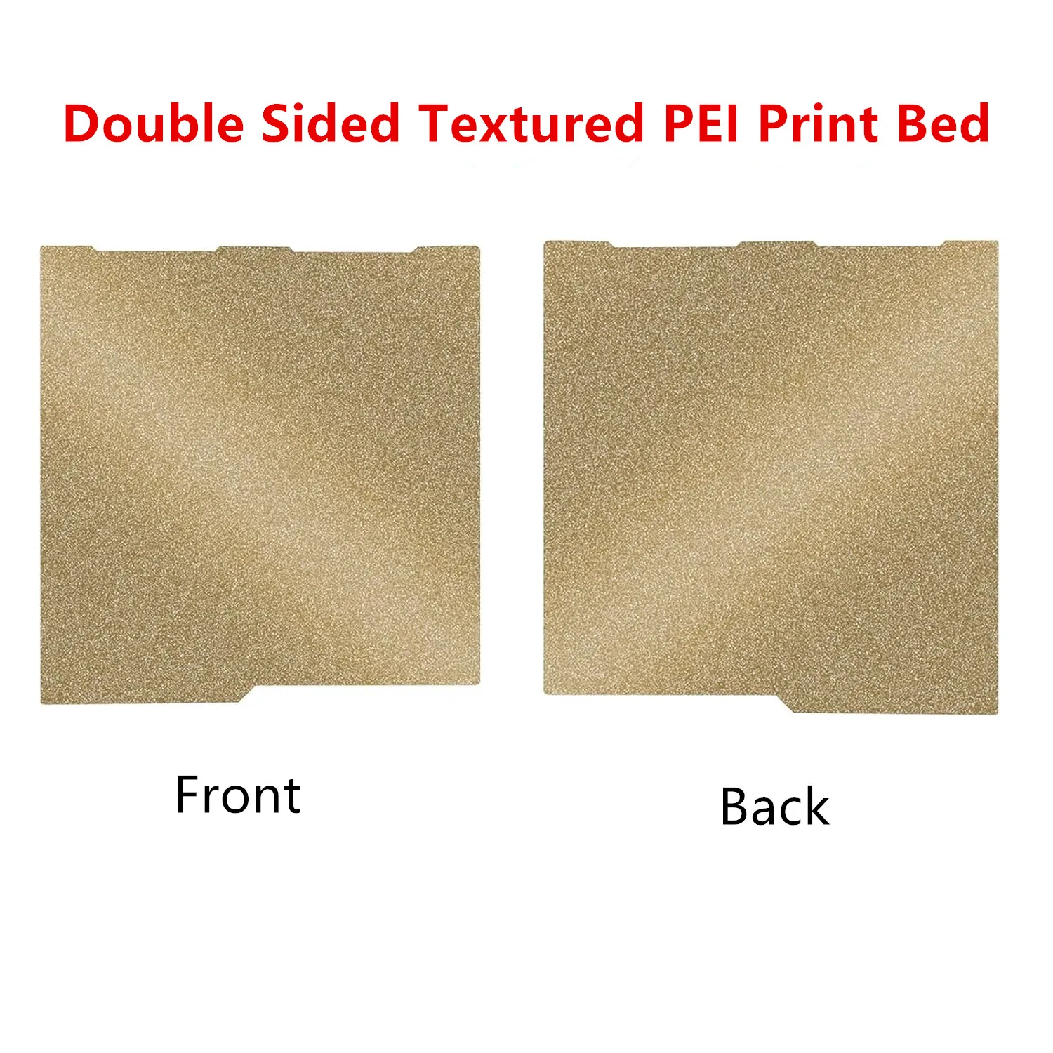 

Double Sided Textured PEI Build Plate for Anycubic Kobra 3 3D Printer Smooth PET+PEO Print Bed 256x268mm for Kobra 3 Combo