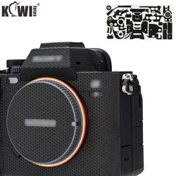 Camera Body Sticker Protective Skin Film for Sony A7M4 Alpha 7 IV A7IV Anti-Scratch Anti-Wear Camera Body Sticker Matrix Black