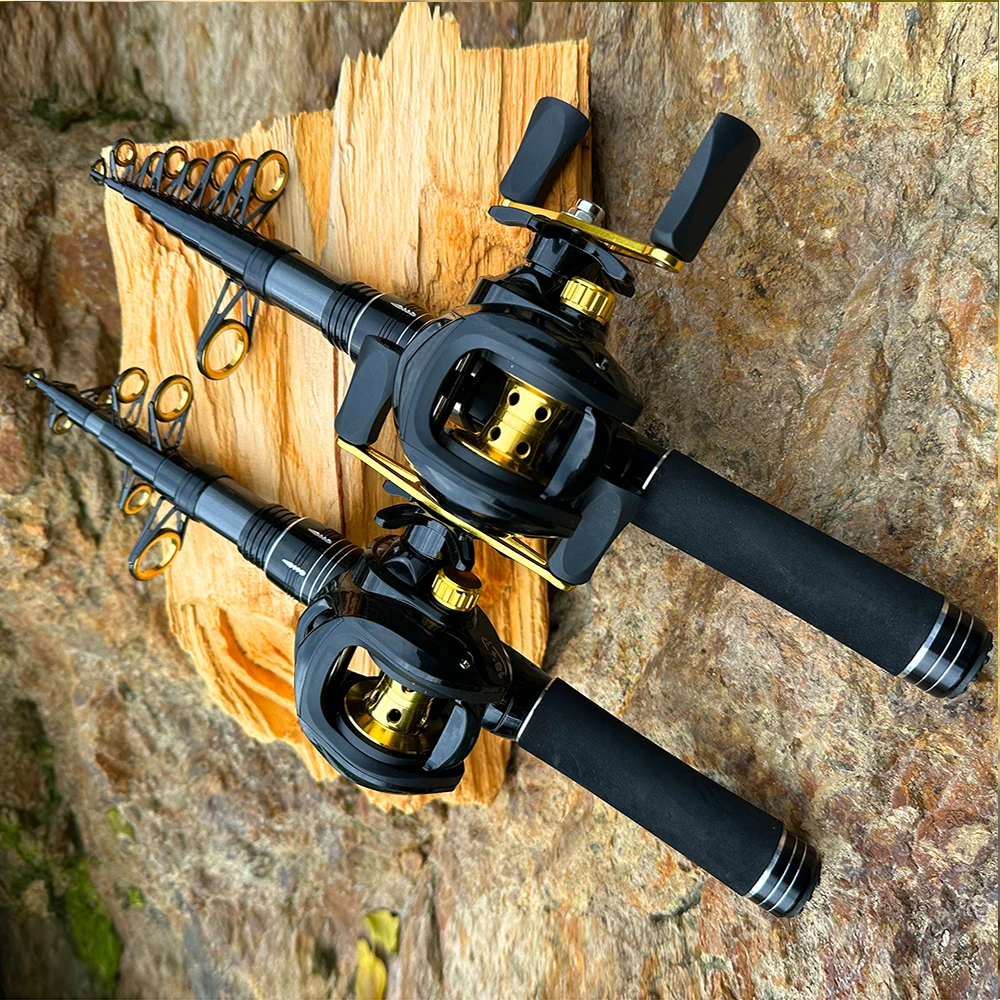 

Ghotda Fishing Rod Reel Combo 1.5~2.4m Carbon Casting Rod and 7.2:1 Gear Ratio Baitcasting Reel Max Drag 8kg for Bass Fishing