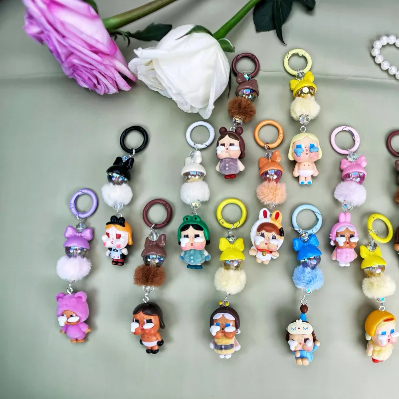 

Mini Crybaby Key chain Cartoon Cell Phone Pendant Cute Creative Three-dimensional Doll bag Decoration Car Keychain Ornament Gift