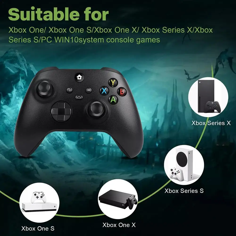 For PC WIN10/XBO ONE/Xbx Series X Wireless Game Controller With 2.4G Receiver Super Sensitive Vibration Motor Hall Rocker