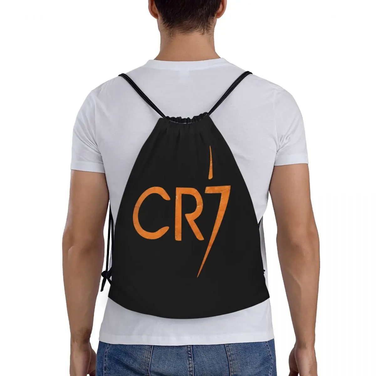 CR7 Football Backpack Drawstring Ronaldos Soccer String Sackpack Gym Bag Sports Bags Water Resistant