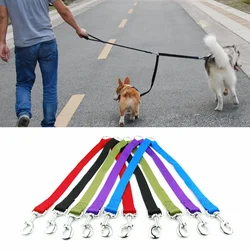 Double Twin Dual Coupler Dog Leash Two in One Strong Nylon V Shape Pet Dog Leash Colorful Two Ways Outdoor Pet Walking Leads