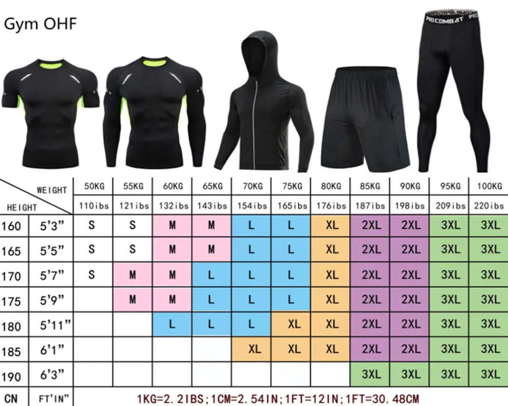 t shirt herren Compression Männer T Shirt Fitness Engen Rennen Sport T-shirt Training Jogging Shirts Gym Sportswear Langarm Schnell Trocken Rashgard