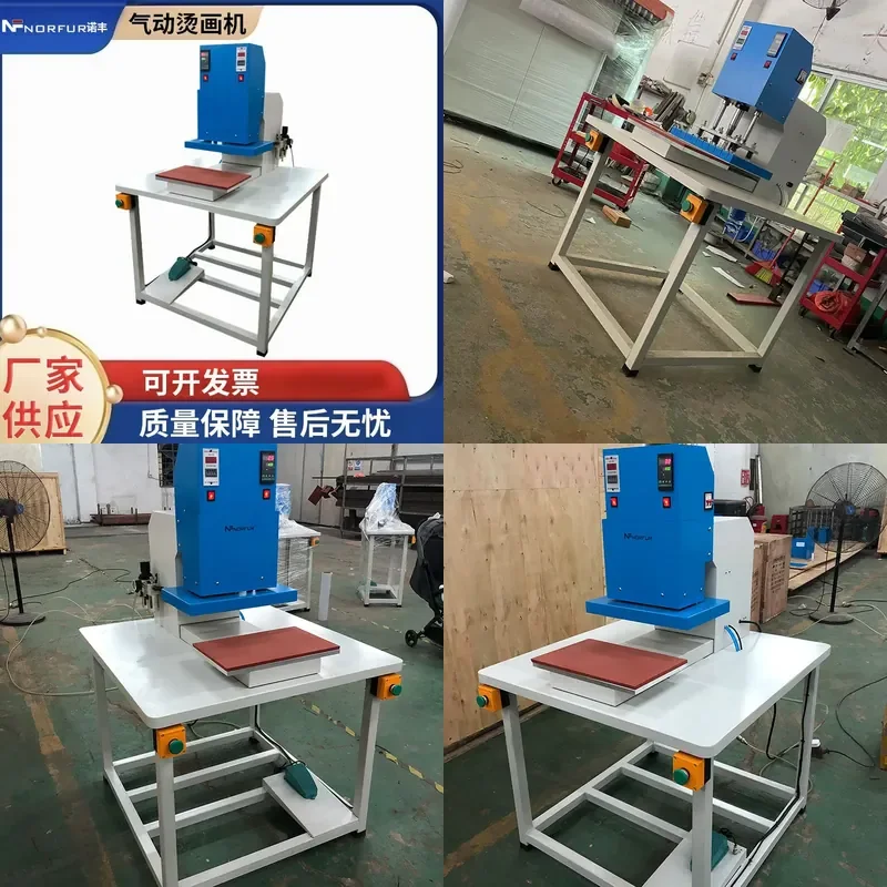 Pneumatic Double Station Sliding Separate Heat Transfer Machine for Clothing Sublimation Transfer T-Shirt Pressing and Hot