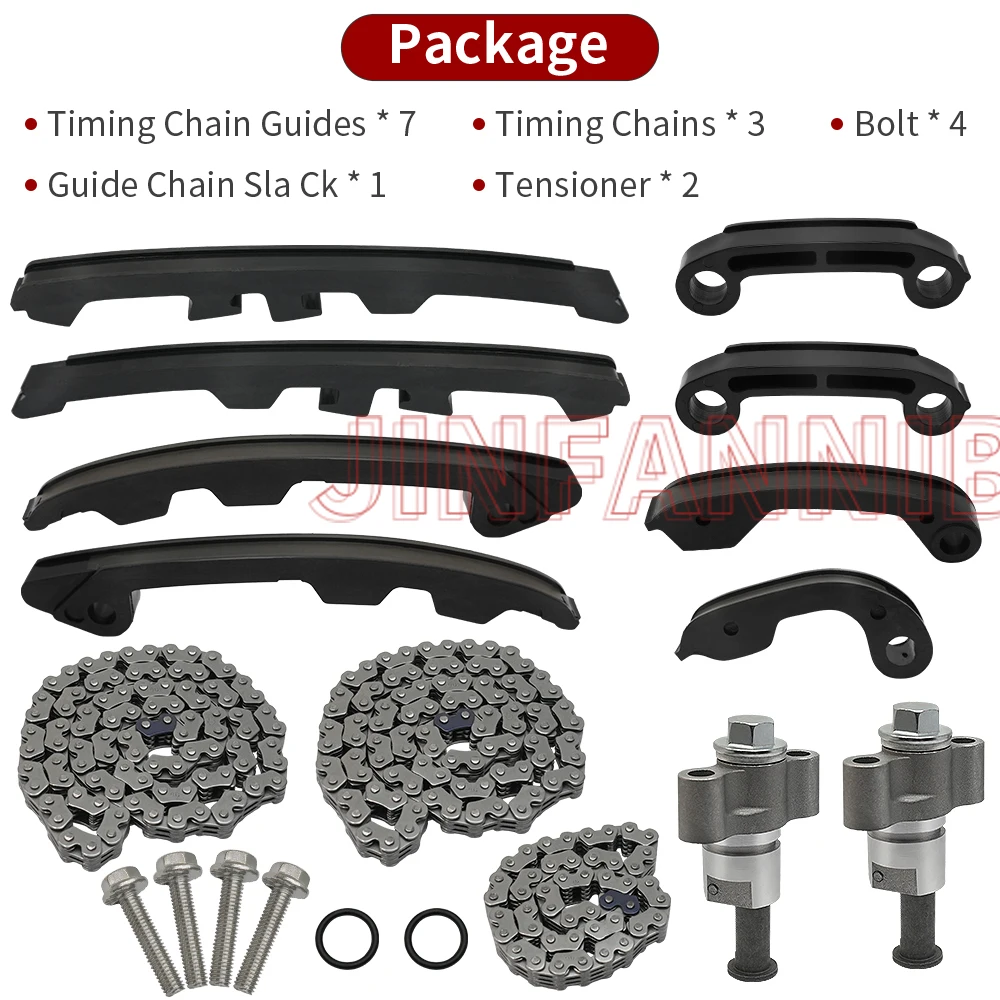 

Timing Chain Guides & Tensioner Kit for Kawasaki Brute Force 750 KVF750 2005-2021 2022 2023 2024