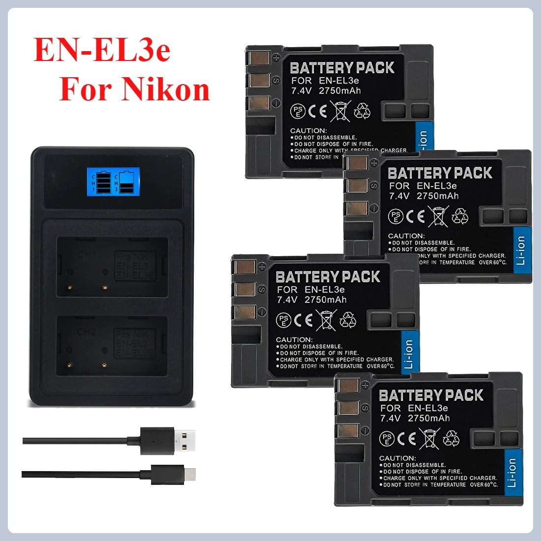 EN-EL3E 2750Mah Li-…