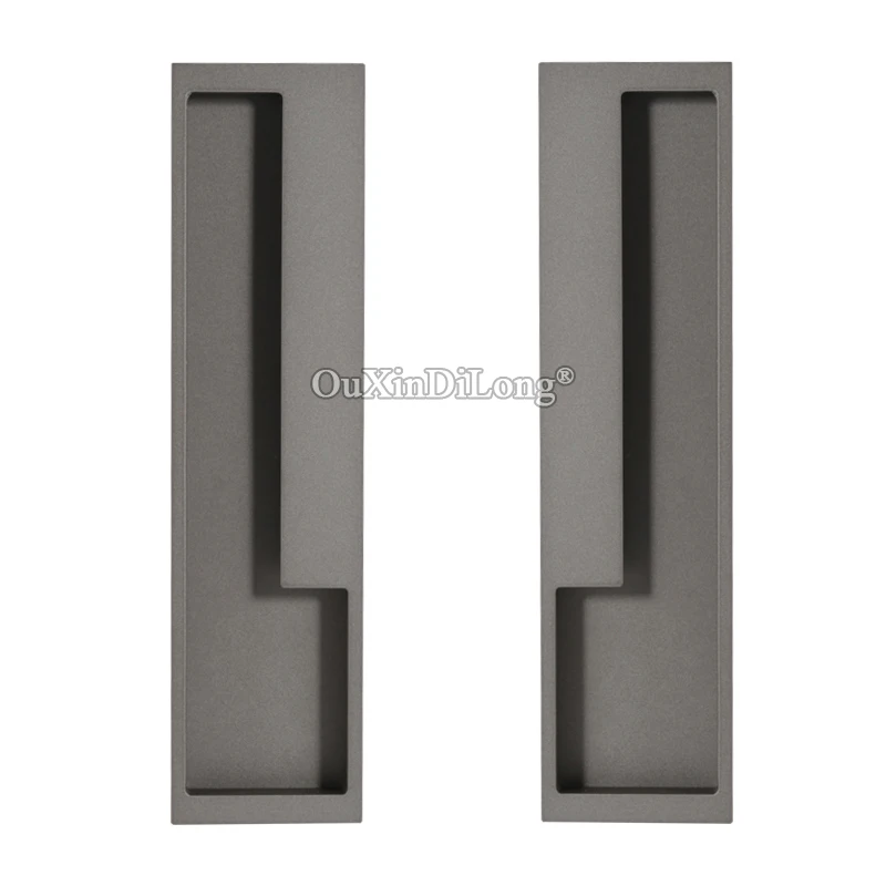

Совершенно новые 1 пара утопленных ручек для раздвижных дверей, невидимые скрытые деревянные дверные складные дверные ручки, дверные ручки для сарая