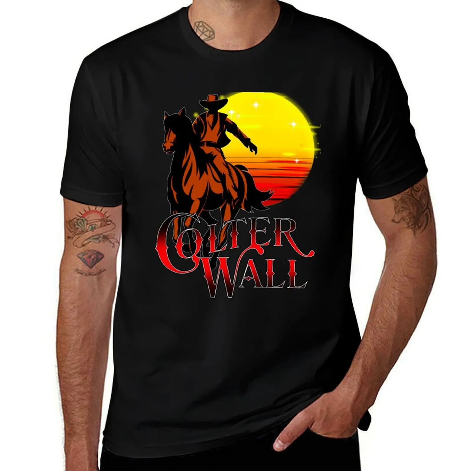 

@03 Colter Wall Cowboy T-Shirt custom shirt kawaii clothes anime figures big and tall t shirts for men