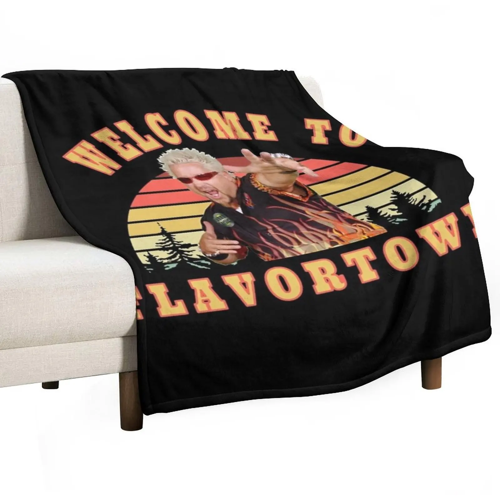 

New Guy Fieri Fans Flavortown Throw Blanket Bed Fashionable blankets ands Designers Stuffeds Blankets