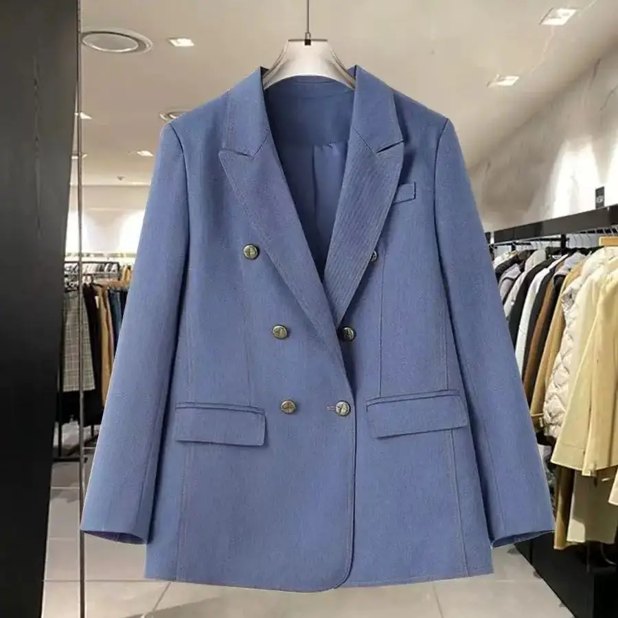 Giacca da abito casual allentata da donna alla moda e di fascia alta da donna Nuova tendenza Autunno 2025 Cappotto blazer elegante doppiopetto