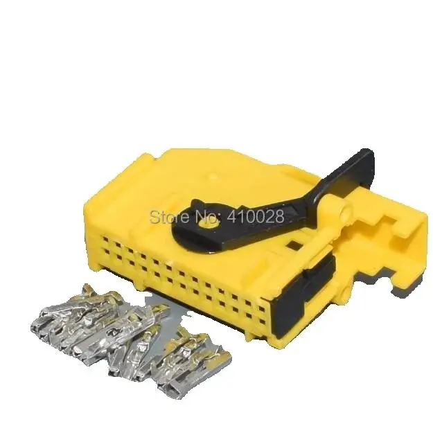 worldgolden 0.6mm 26pin wire plug electrical 26way wiring yellow 26p ECU harness connector 185879-1