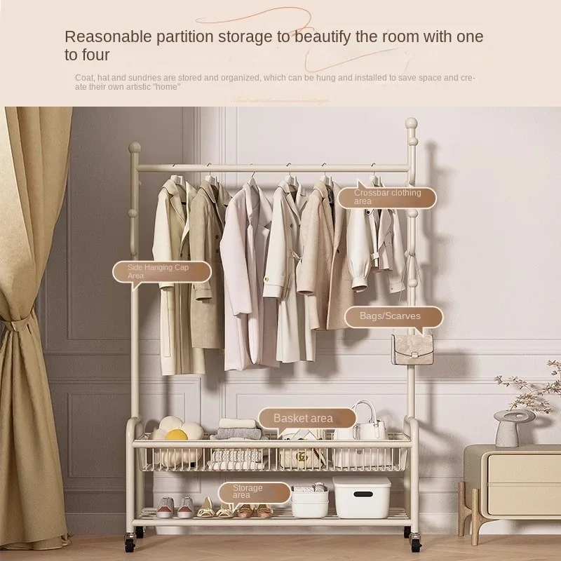 Steel Wardrobe Organizer Clothes Home Organization Bedroom Dorm Room Essential Shoes Bag Hanger Clothes Coat Racks Closet Closet