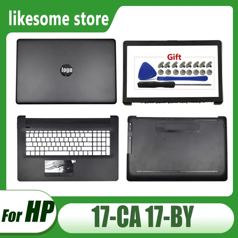 New For HP 17-CA 17-BY 470 G7 TPN-I133 Laptop LCD Back Cover Front Bezel Palmrest Upper Cover Bottom Base Case Black L22506-001