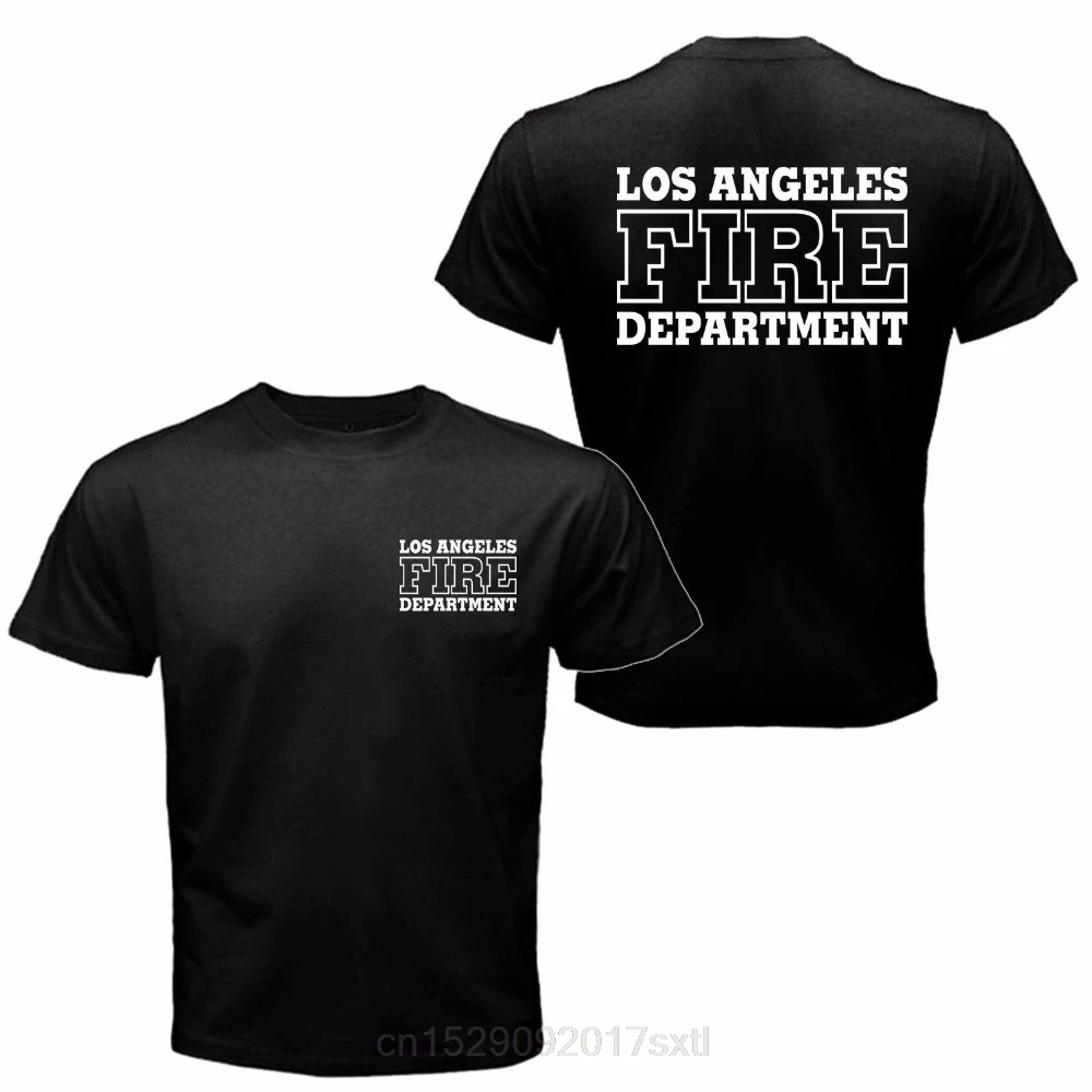 Los Angeles Fire Department Search And Rescue San Andreas Movie  Clothing T-shirt Men's High Quality Tops Hipster Tees