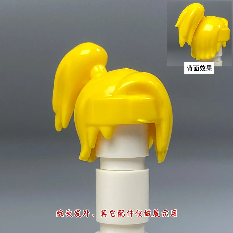 MOC Building Blocks Mini Action Figures Cartoon Anime Accessories Hair Assembly Model Ornaments Toys Holiday Gift Collection