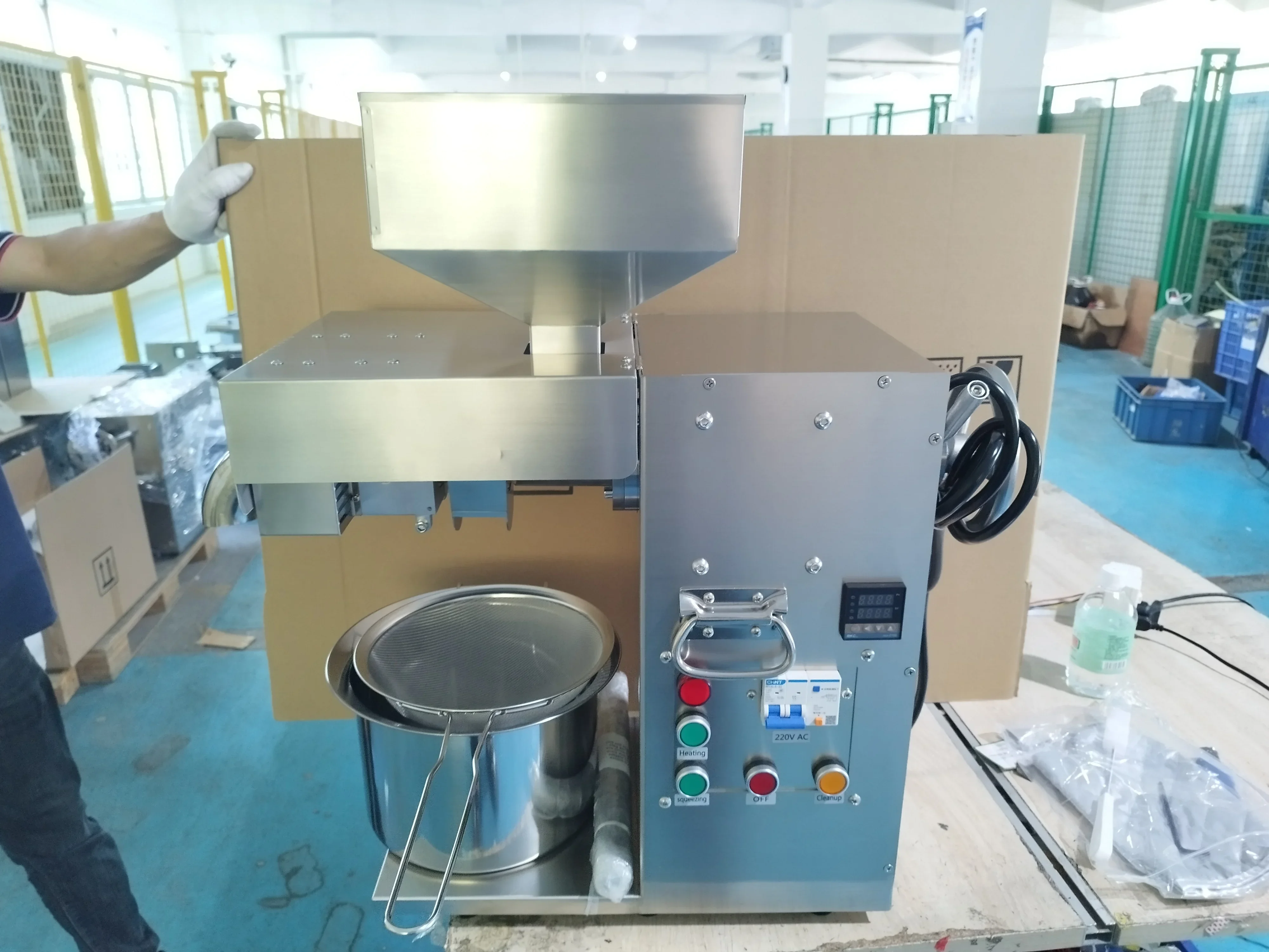 3000W electric cold hot press oil extractor coconut oil press machine 220v olive avocado oil making machine