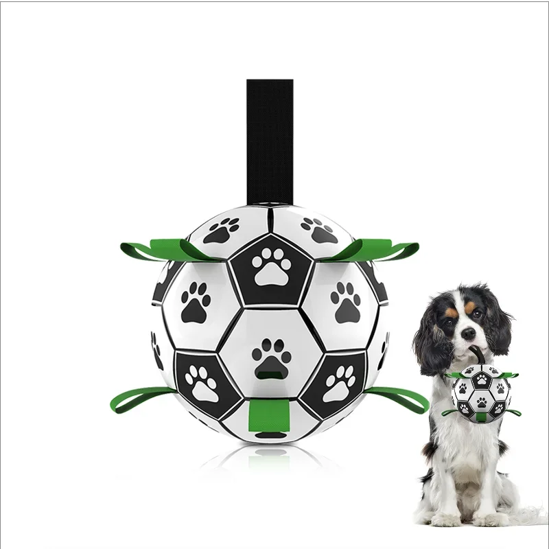 Juguete de fútbol interactivo para perros, fútbol de adiestramiento al aire libre, juguetes para perros de compañía, juguete para morder, jouet chien mediano y grande
