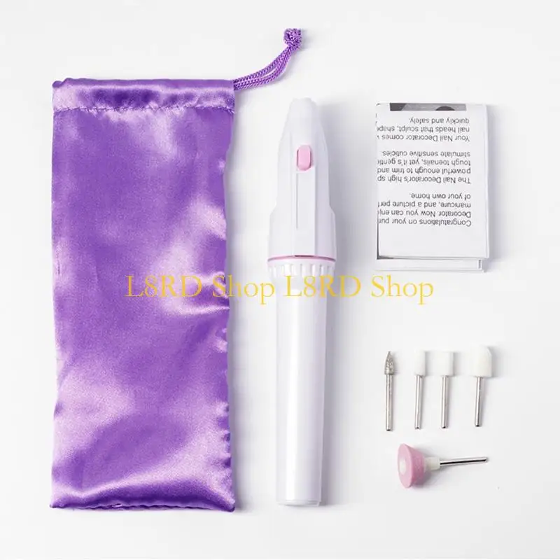 L8rd elektrische nagelbestanden Stel professionele elektrische nageloefening in manicure en pedicure set mini draagbare