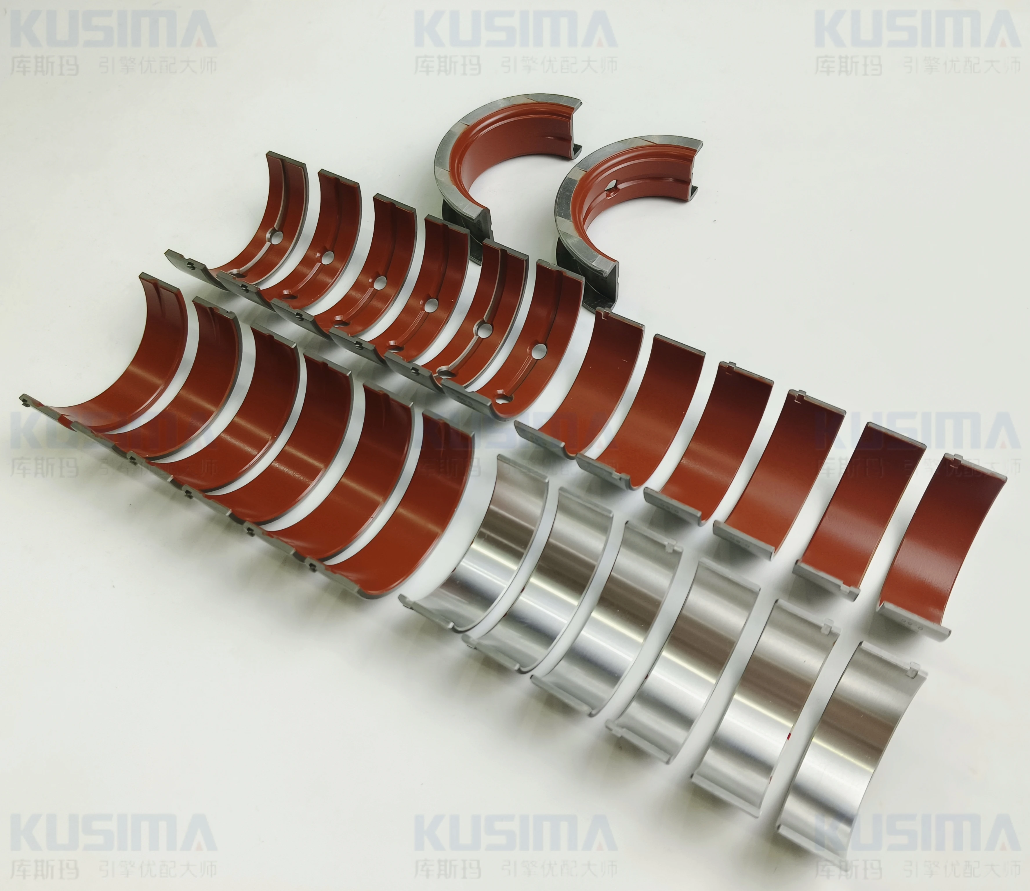 Engine Parts Crankshaft  Main Bearing Shell Bushing Connect Rod Set for bm-w N47 N57 N57B30 N47D20  Red Colour Coating Bearing S