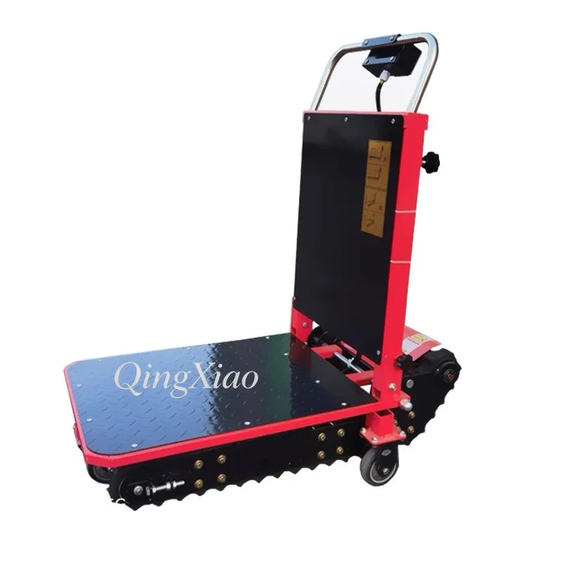 Crawler Electric Stair Climber Silent Folding Cargo Trolley for Delivery Home Appliance Up and Down Stairs Transport Moving Use