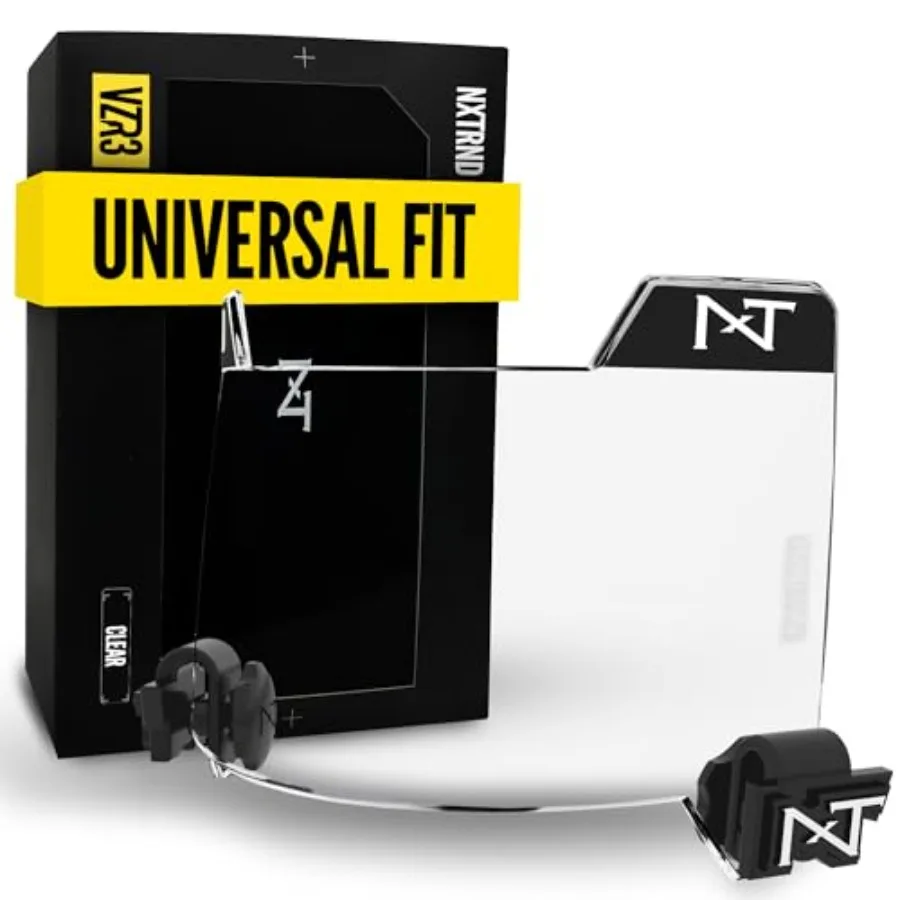 

Nxtrnd VZR3 Football Visor, Curved Lens Technology, Fits Adult and Youth Football Helmets