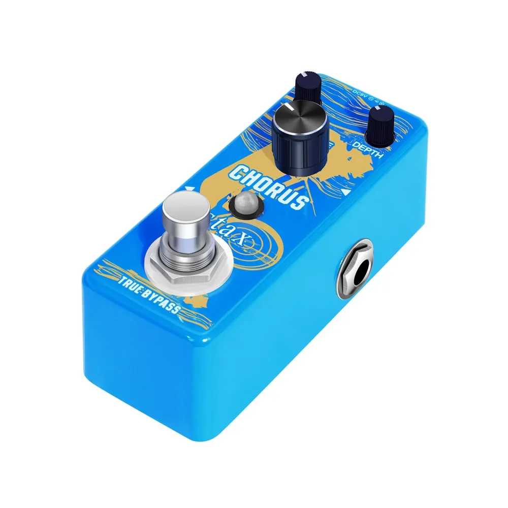 Stax Guitar Bass Pedal Chorus Analog Chorus Effect Pedals High Warm & Clear Chorus Sound Mini Size For Electric Guitar Blue