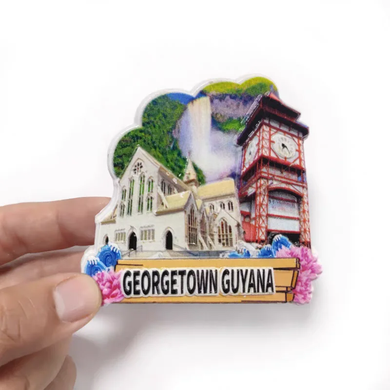 South America Guyana Flavor Fridge Magnet Tourist Souvenirs Refrigerator Magnetic Stickers Travel Gifts