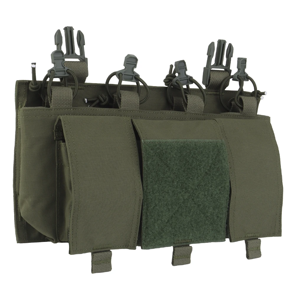 Bolsa extensible para armas para chalecos tácticos Cuádruple calibre 5,56, bolsa de almacenamiento táctica, bolsillos de caza, accesorios