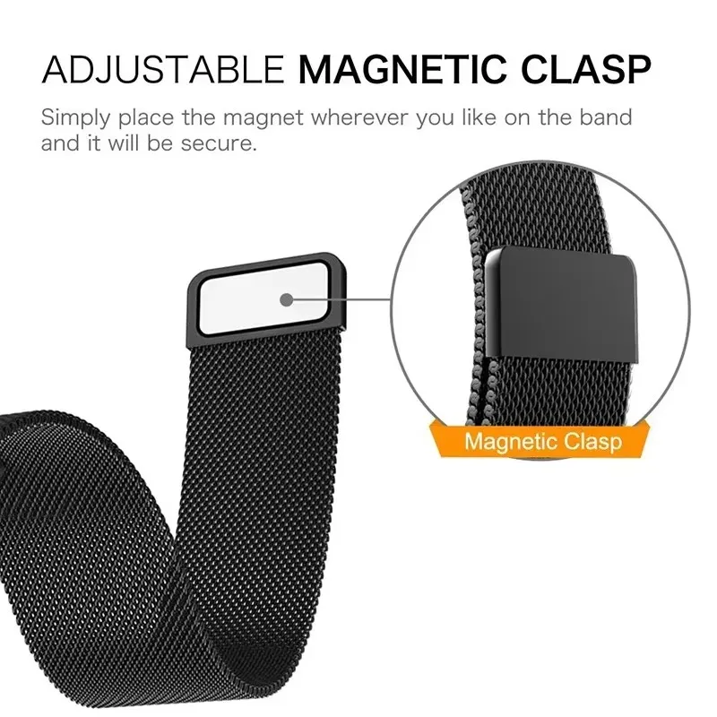 Smartwatch Stainless Steel Milanese For Haylou Solar Lite Wristband RS5 S8 R8 Magnetic Loop Strap For HAYLOU Solar Neo Bracelet