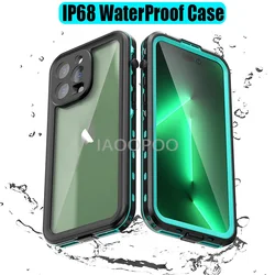 Ip68 wasserdicht für iphone 15 14 13 12 11 pro max xs max xr se 78 fall red pepper abdeckung tauchen unterwasser schwimmen outdoor sport