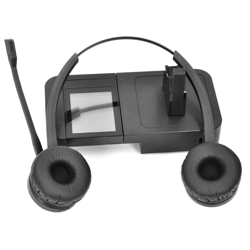 وسادة جلدية الإسفنج وسادات الأذن ل Jabra PRO 920 930 935 9450 9460 9465 9470 سماعة قطع غيار رغوة الذاكرة 1 زوج