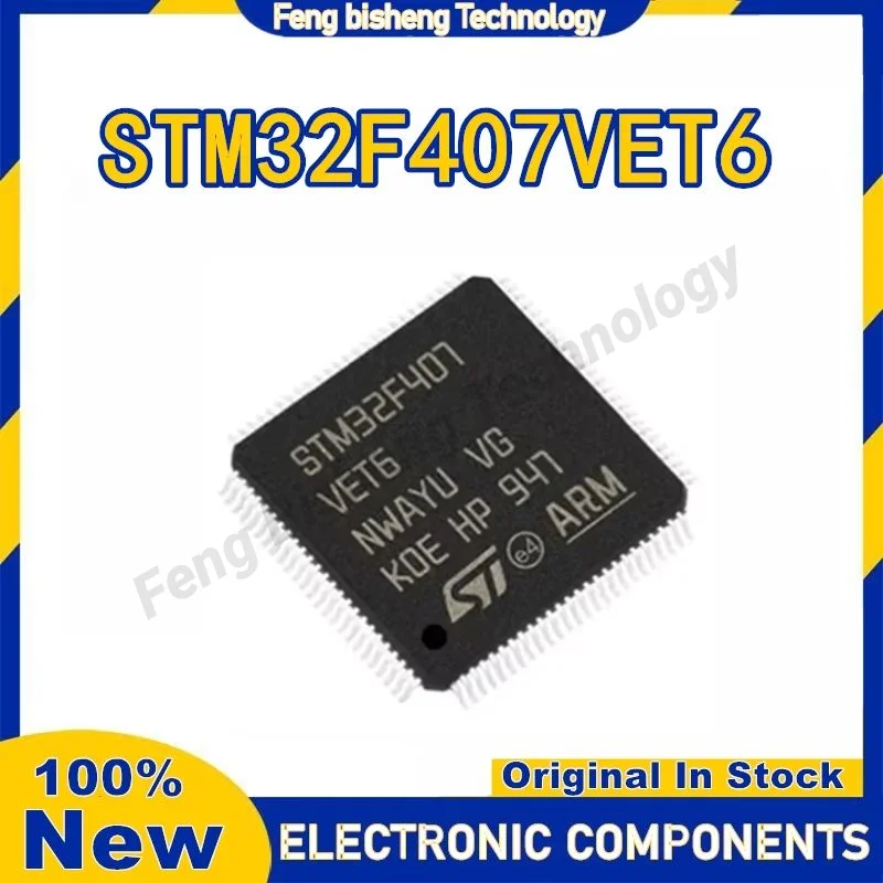 

STM32F407VET6 LQFP-100 ARM Cortex-M4 32-bit microcontroller MCU 32F407VET6 407VET6 VET6 in stock