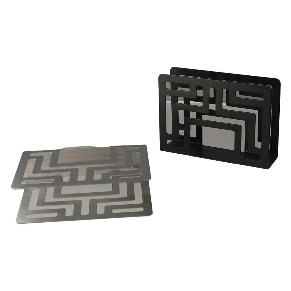 

Полый держатель для салфеток из нержавеющей стали, вертикальная современная подставка, диспенсер для салфеток, многофункциональная креативная полка для хранения бумаги, кофейня