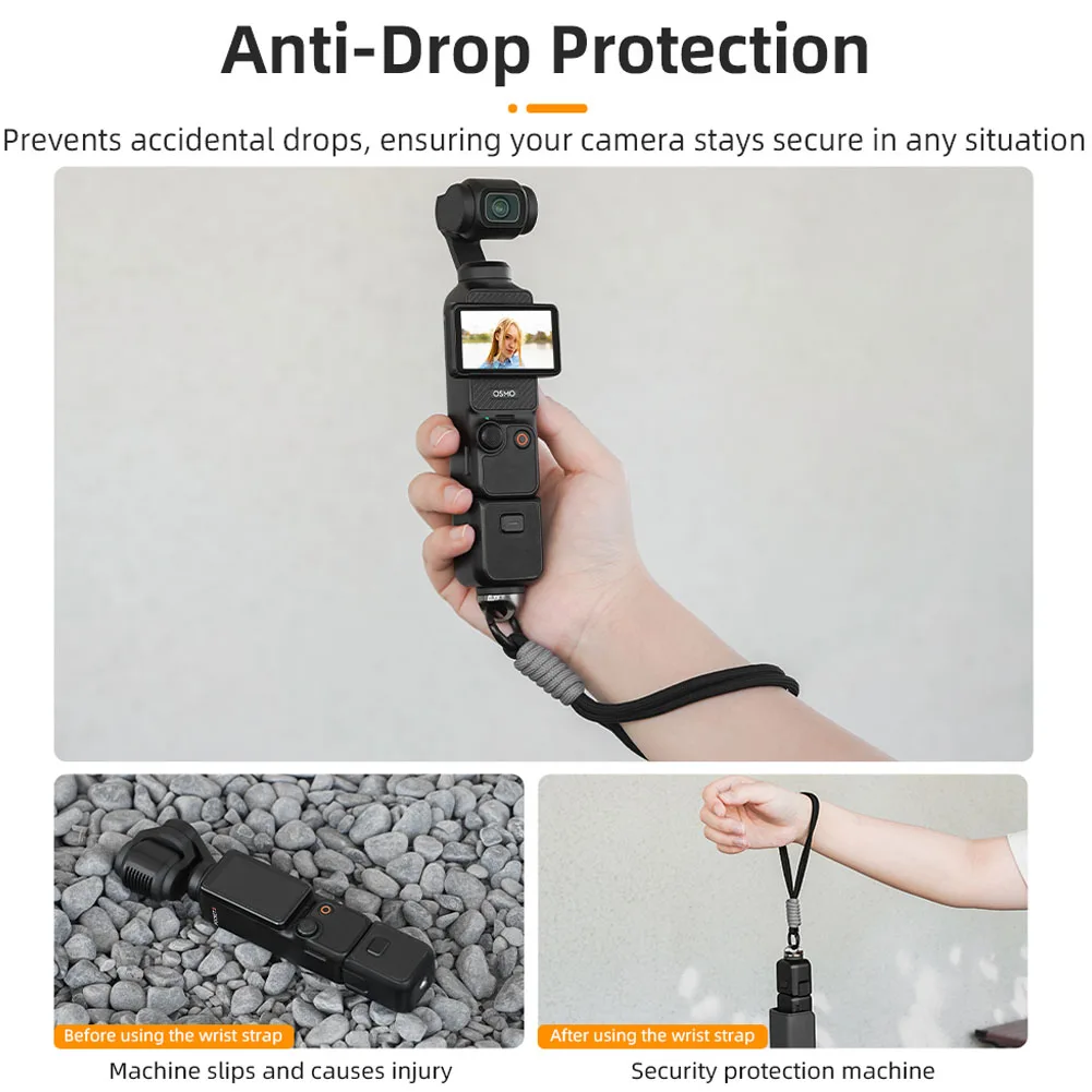 Wrist Hand Strap for Dji Pocket 3 Hand Lanyard Handheld Wristband for Insta360 X3 X4 Dji Osmo Pocket 3 Action Camera Accessories