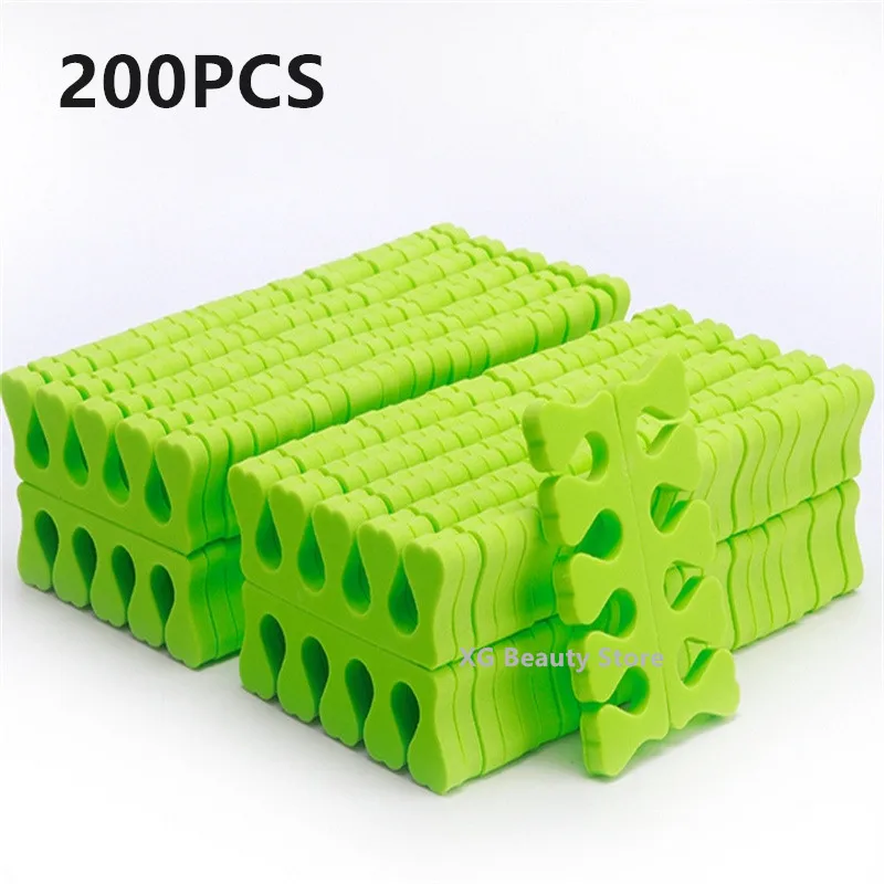 50/100/200PCS Nail Art Toe Separators Fingers Foots Sponge Soft UV Gel Polish Beauty Tools Manicure Pedicure Pack Nail Kits 