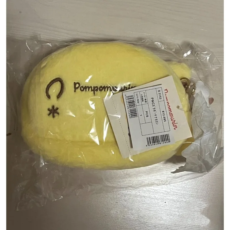 Kawaii Sanrio PomPom Purin Wallet Cute Embroidery Series Cartoon Anime Earphone Bag Small Pendant Anime Girl Holiday Gift