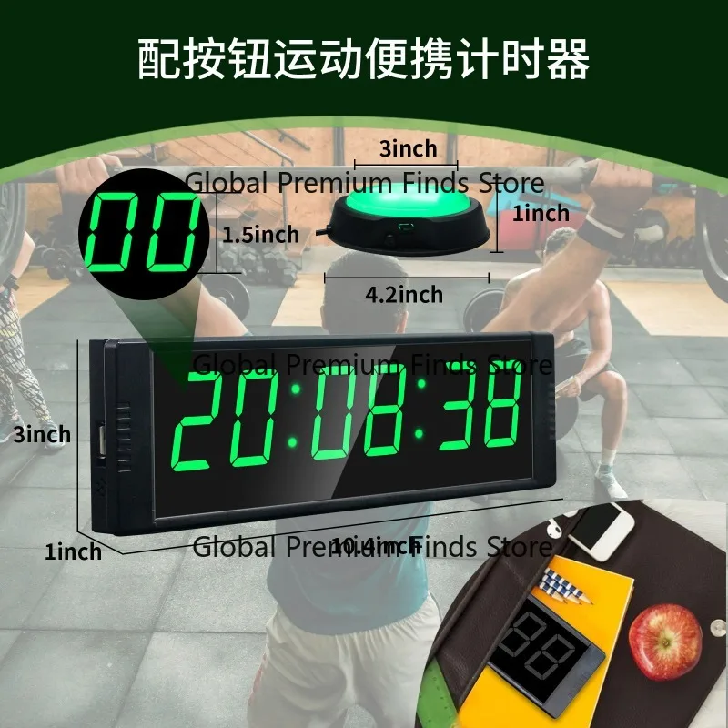 Multifunction Timer Gym Stopwatch Clock Count Up and Down Interval Training
