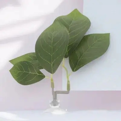 Plastic Aquarium Leaf For Betta Fish Spawning Nesting Resting Spot Suction Cup Multipurpose Fish Tank Breeding Habitat