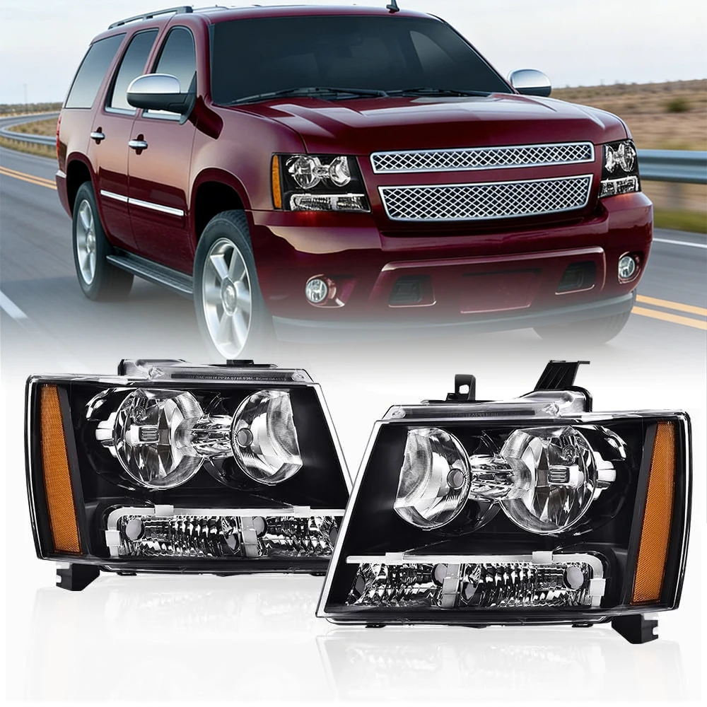For Chevrolet Tahoe 2007-2013 LED Truck Lights Projector Headlight Assembly Front Head Lamp DRL Turning Signal Car Headlights