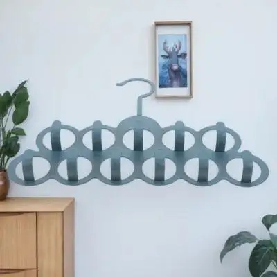 

Bathroom Storage Rack Clothes Hangers Space Saving Indoor Drying Multiple Racks Blue Hanging Travel Belt Hanger Closet Pants Tie